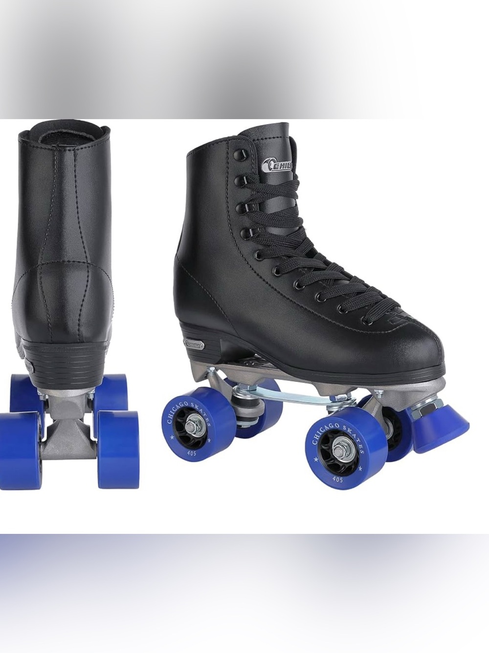 Men’s Brand New Black Roller Skate with Blue Wheels!! (USA Size 8) (European 41)